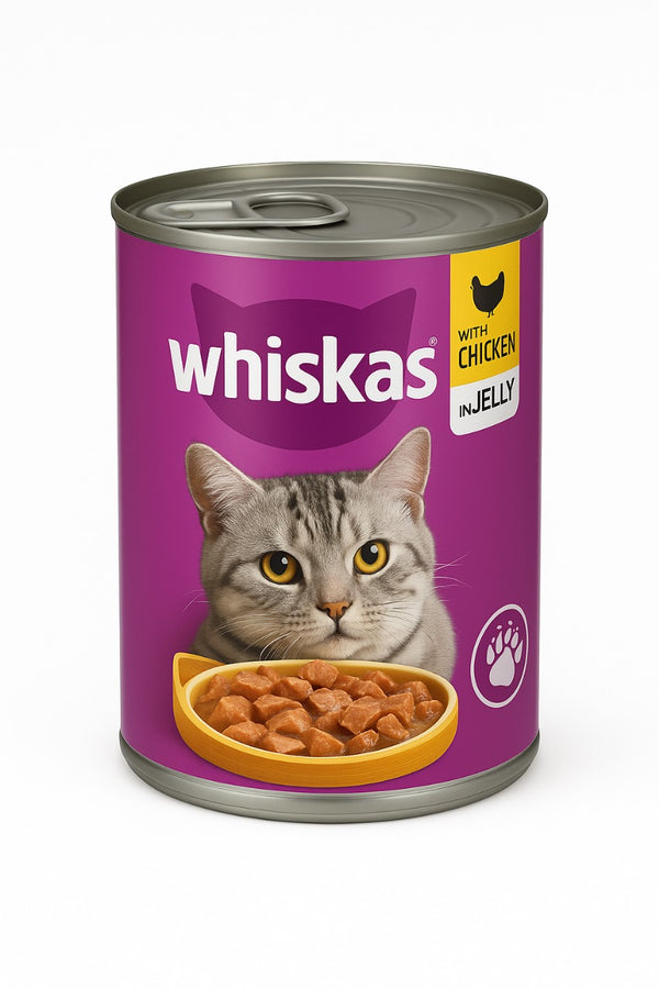 Whiskas Jelly TIN – 390 Grams-chicken