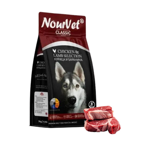 NourVet Classic – Chicken & Lamb Selection Dog Food