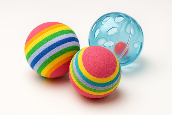 Colorful Cat Toy Balls – Interactive Play Set