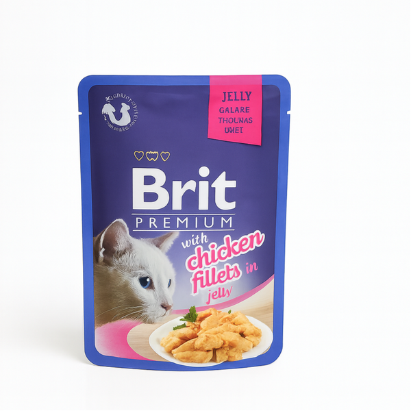 Brit Premium Cat Food – Chicken Fillets in Jelly