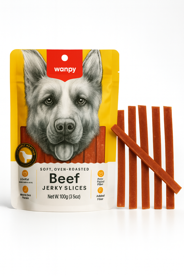 Wanpy Beef Jerky Slices – Soft & Oven-Roasted