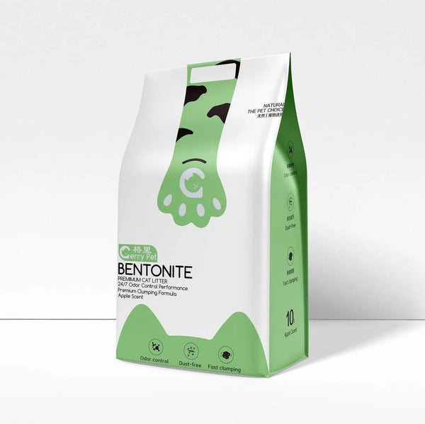 Gerry Pet Premium Bentonite Cat Litter-Apple Flavour